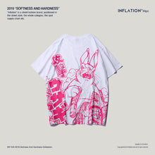 INFLATION 2019 NEW Men's T-shirt animal print shirt T-shirt attack rabbit retro Japanese anime T-shirt men's streetwear 94206SE