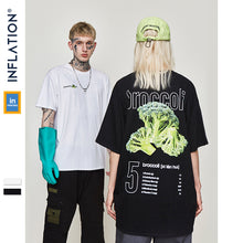 INFLATION Picture Print Fan Tee Mens Hip Hop Casual Short Sleeve Tops Tees Streetwear Swag Skateboard T-Shirts Couple Tee 91261S