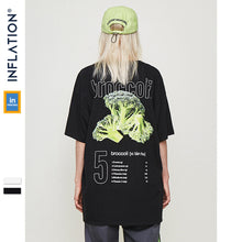 INFLATION Picture Print Fan Tee Mens Hip Hop Casual Short Sleeve Tops Tees Streetwear Swag Skateboard T-Shirts Couple Tee 91261S