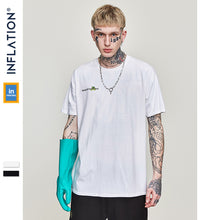INFLATION Picture Print Fan Tee Mens Hip Hop Casual Short Sleeve Tops Tees Streetwear Swag Skateboard T-Shirts Couple Tee 91261S