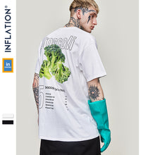 INFLATION Picture Print Fan Tee Mens Hip Hop Casual Short Sleeve Tops Tees Streetwear Swag Skateboard T-Shirts Couple Tee 91261S