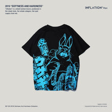 INFLATION 2019 NEW Men's T-shirt animal print shirt T-shirt attack rabbit retro Japanese anime T-shirt men's streetwear 94206SE